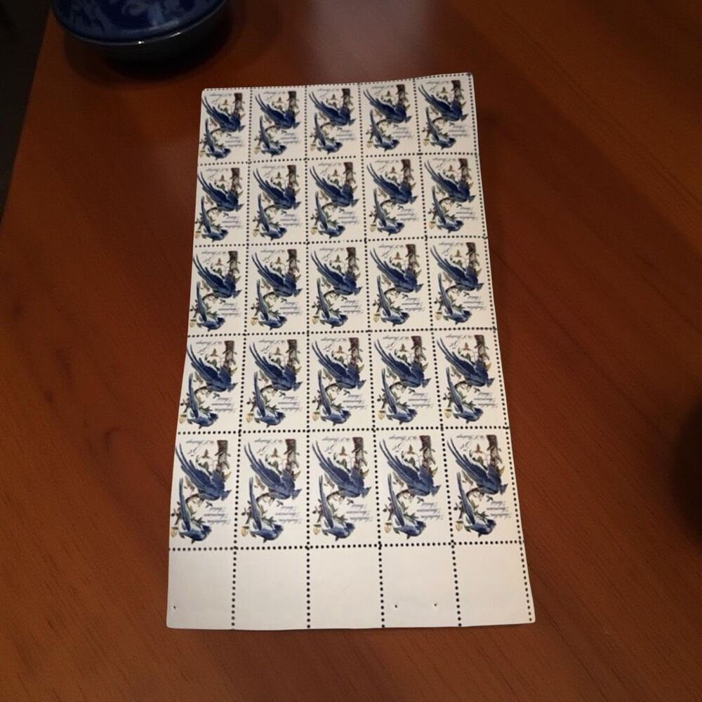 US 5 Cent Audubon American Artist 1963 Scott #1241 Block Of 25 Stamps, UNHINGED
